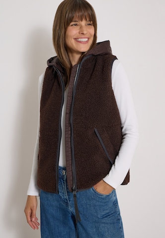 CECIL Vest in Brown: front