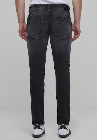 2Y Premium Slimfit Jeans in Schwarz