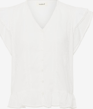 Chemisier 'Runa' SOAKED IN LUXURY en blanc : devant