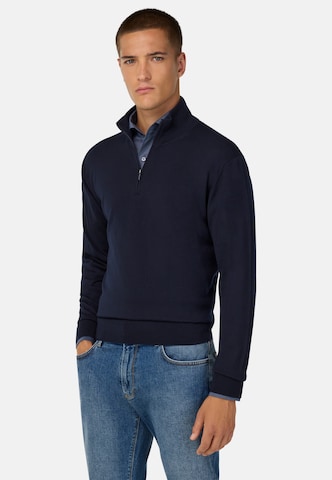 Pull-over Boggi Milano en bleu : devant