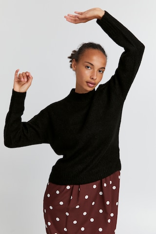 ICHI Sweater in Black: front