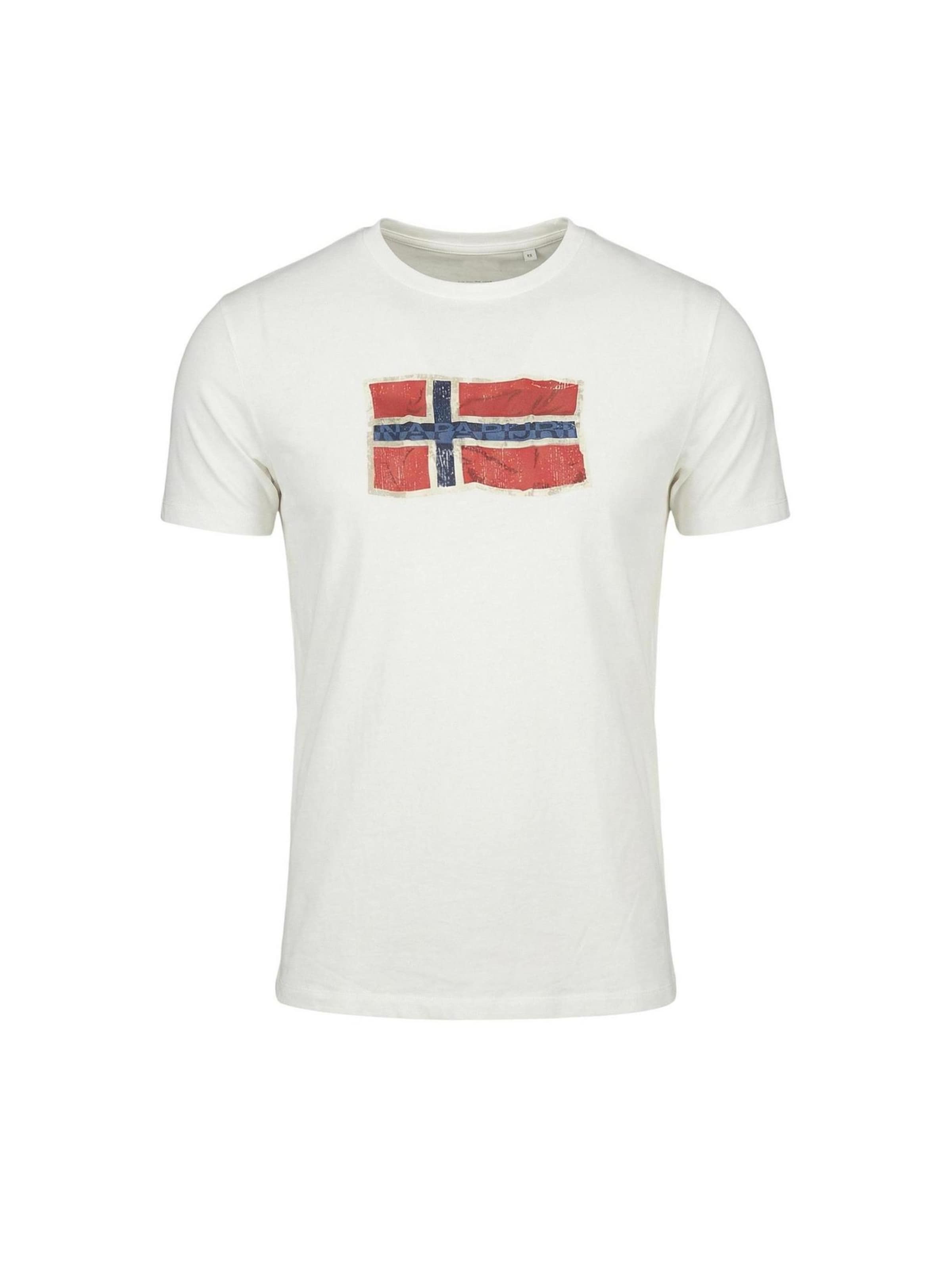 Maglietta 'S-MAHSA SS NP0A4FZB' di NAPAPIJRI in beige