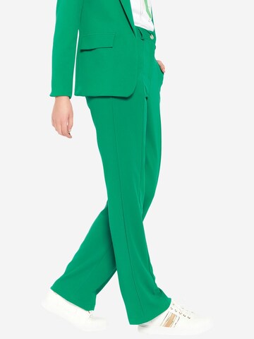 LolaLiza Normální Kalhoty s puky – zelená