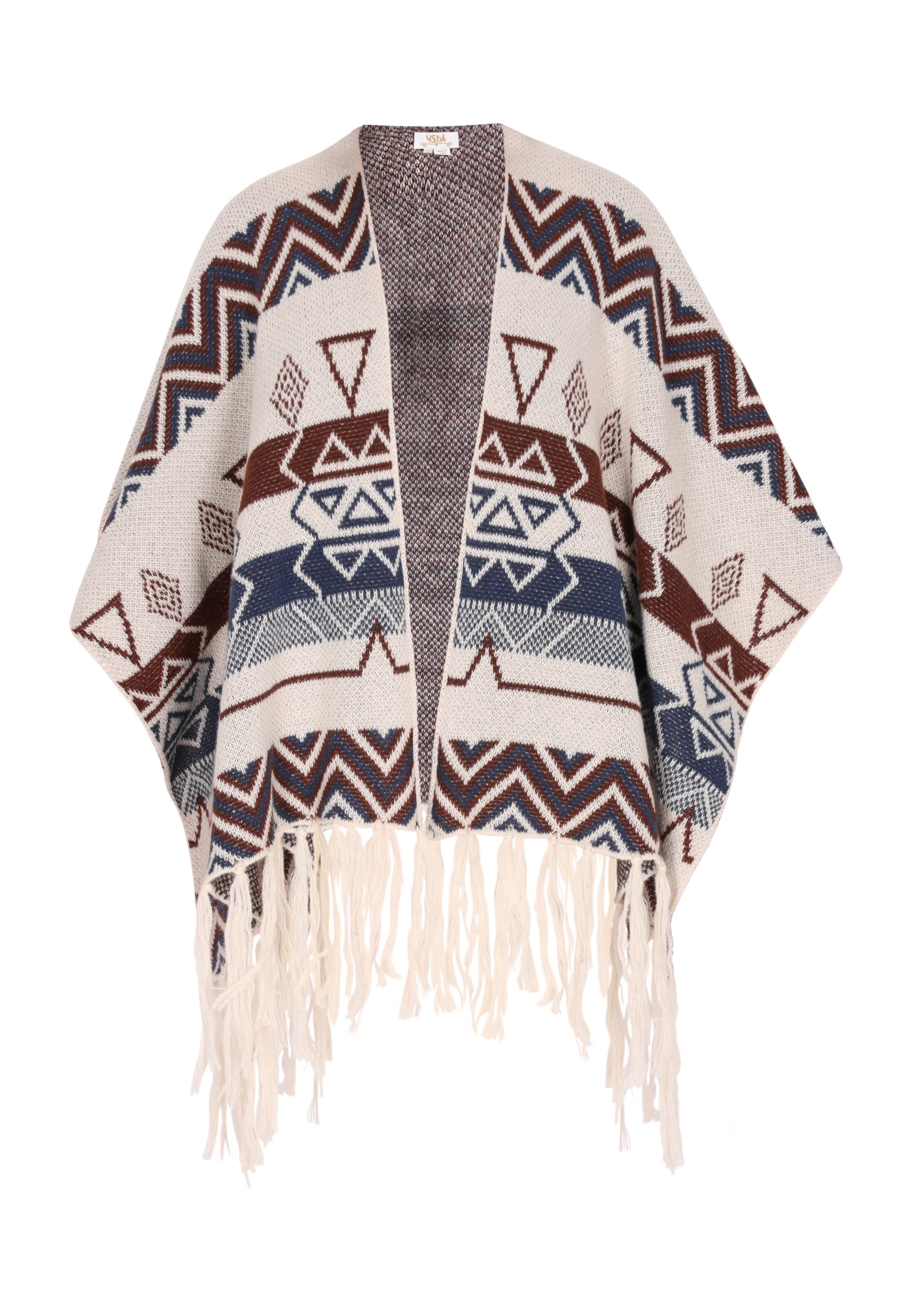 usha FESTIVAL Cape in White: front