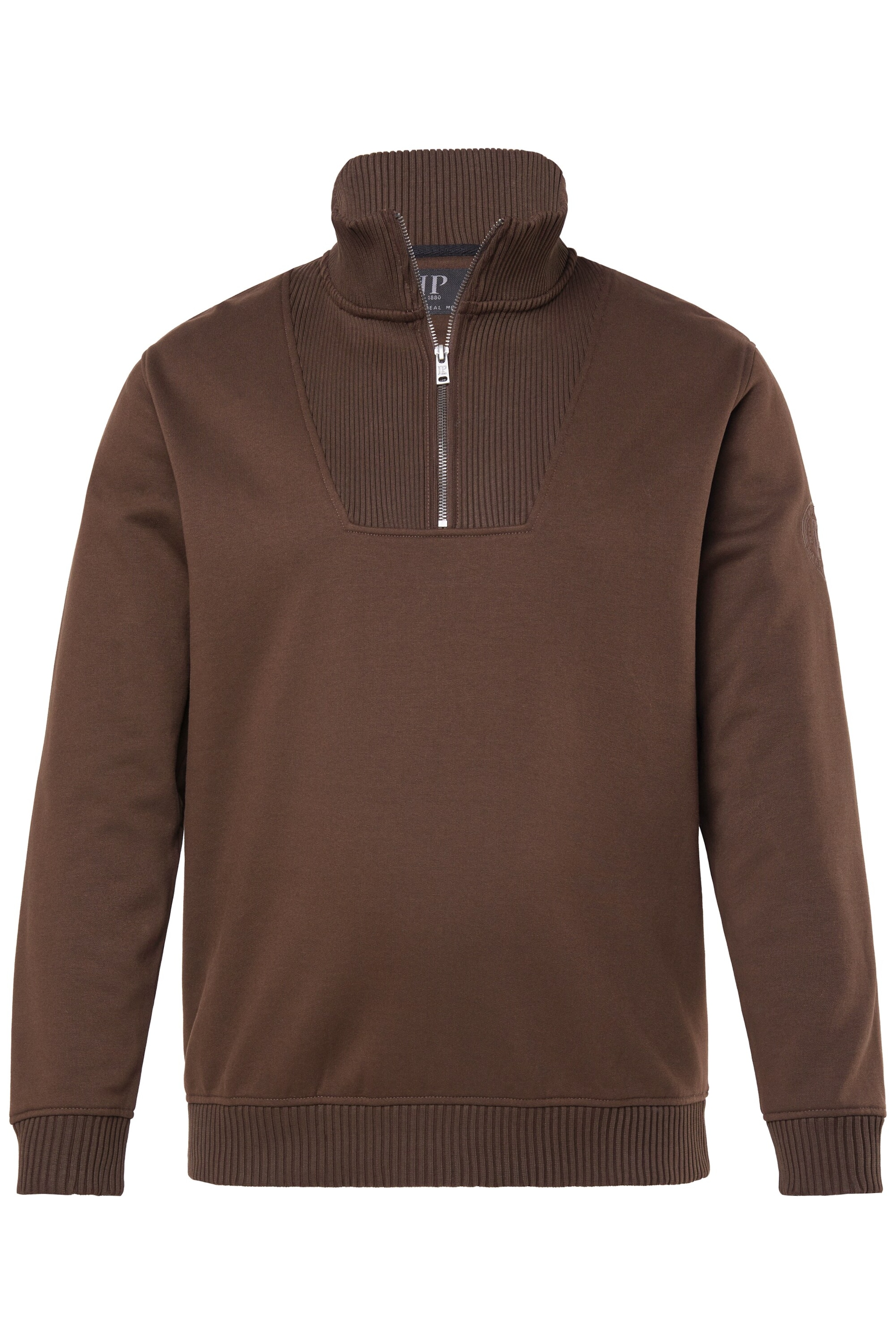 JP1880 Sweatshirt in Braun: Vorderseite