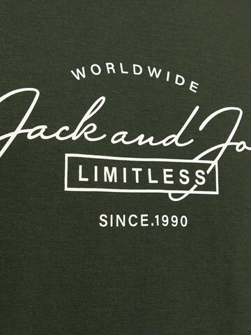 JACK & JONES Sweatshirt 'JJFERRIS' in Grün