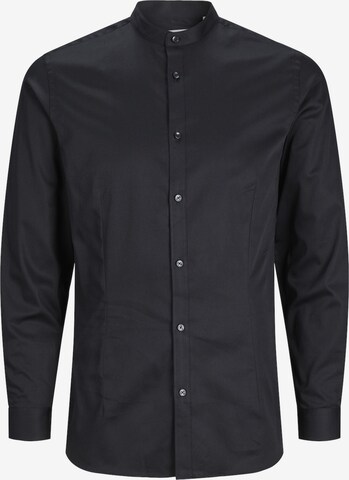 JACK & JONES Slim fit Button Up Shirt 'Parma' in Black: front