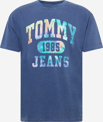 Tommy Jeans Tričko 'Collegiate' – modrá: přední strana