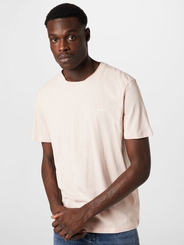 T-Shirt 'Dero' HUGO en rose : devant