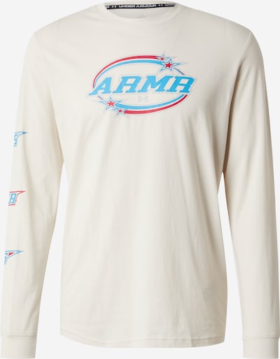 UNDER ARMOUR Tehnička sportska majica 'STACKED STARS' u azur / kameno siva / svijetlosiva / crvena, Pregled proizvoda