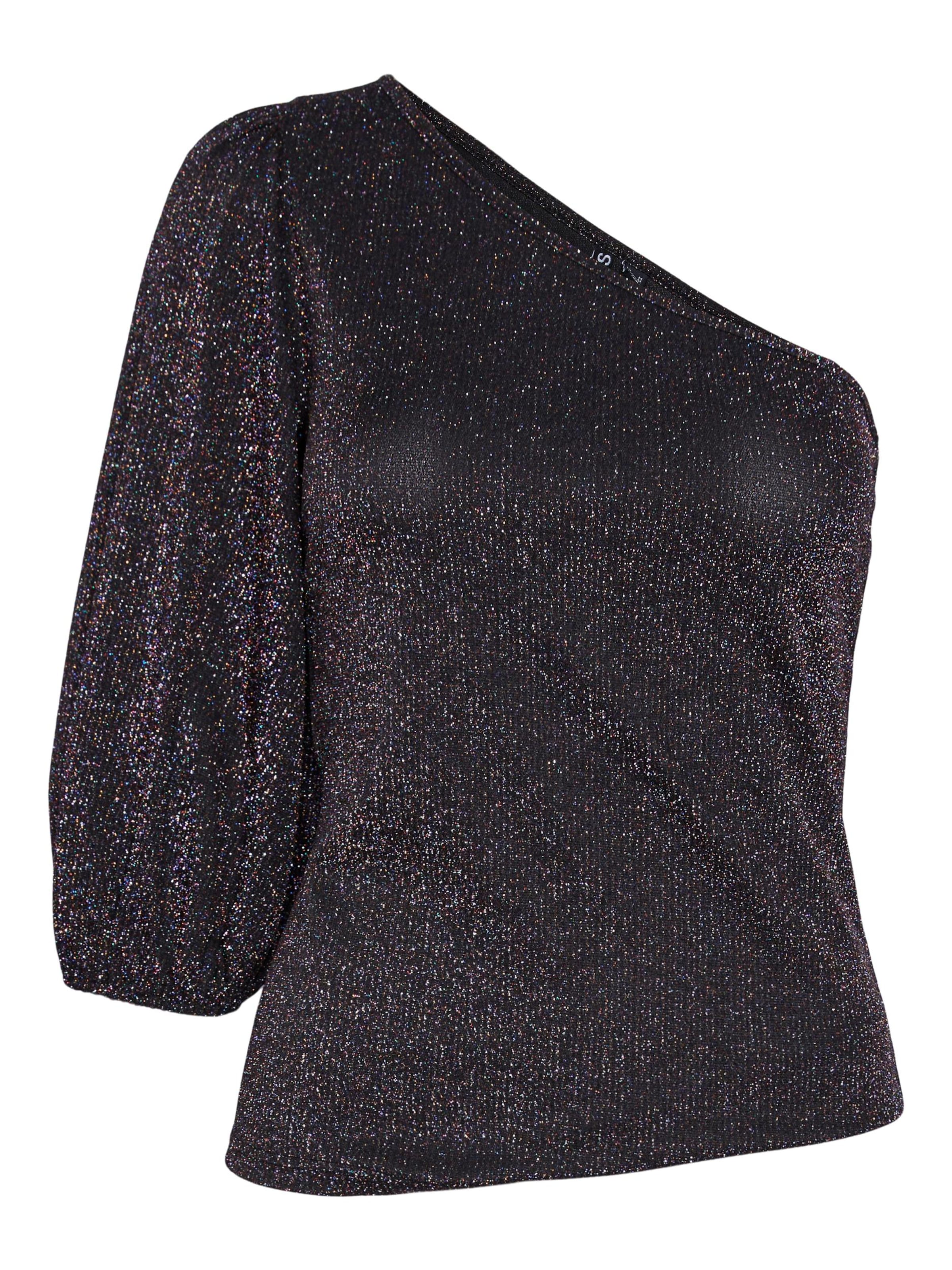 Tricou 'PATTIE' de la PIECES pe negru: față