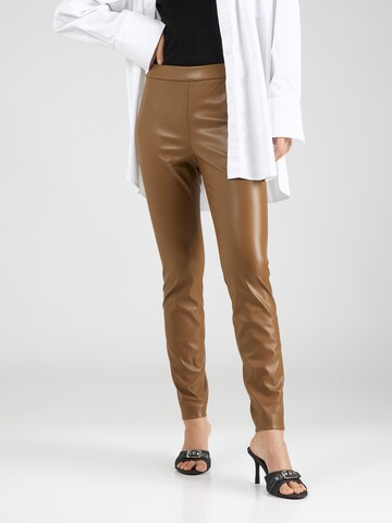 BOSS Regular Leggings 'Taslimah' in Brown: front