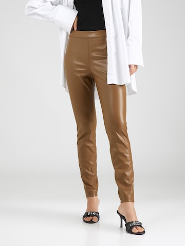 BOSS Orange Regular Leggings 'Taslimah' in Brown: front