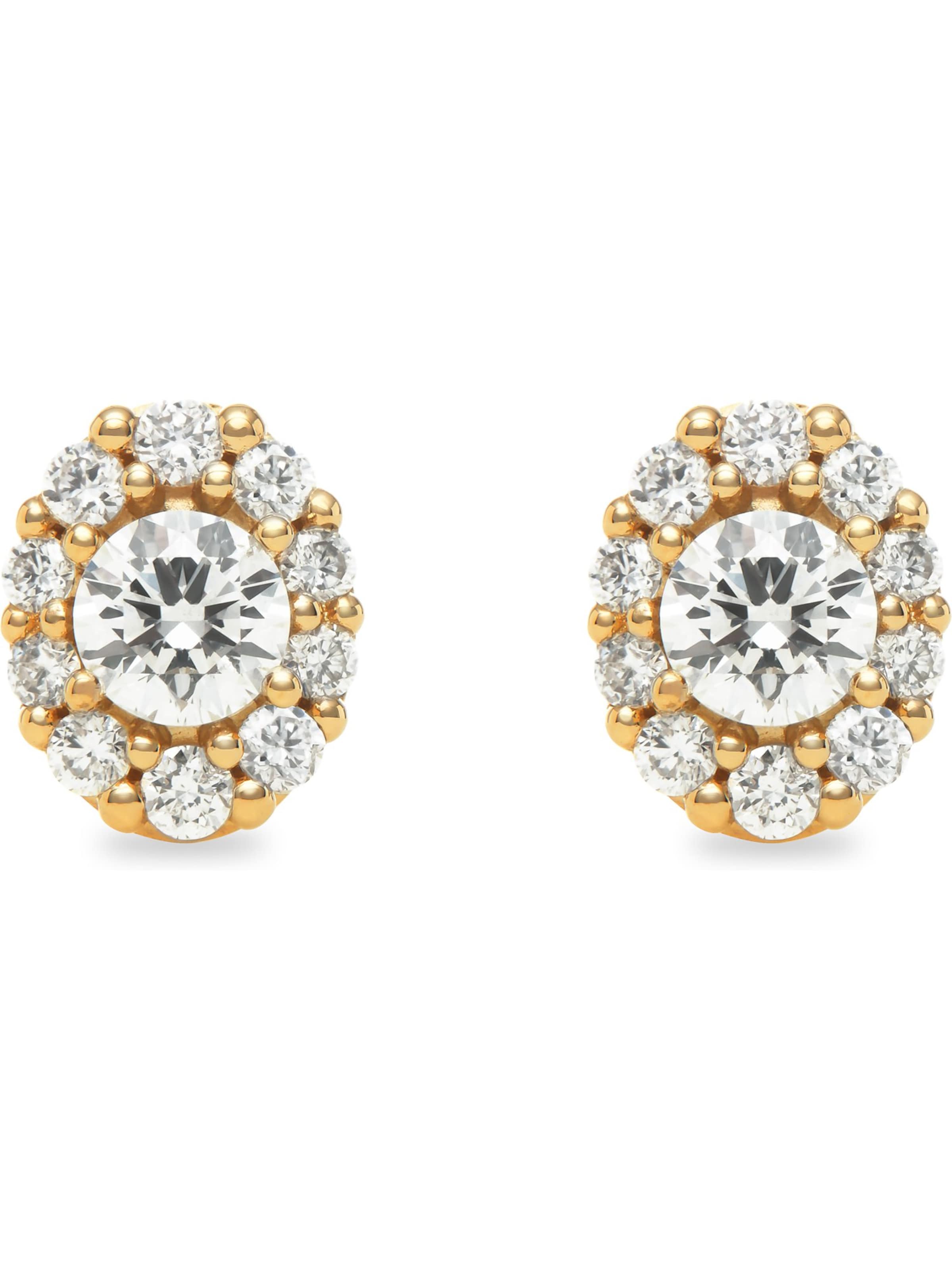 CHRIST Earrings in Yellow: front