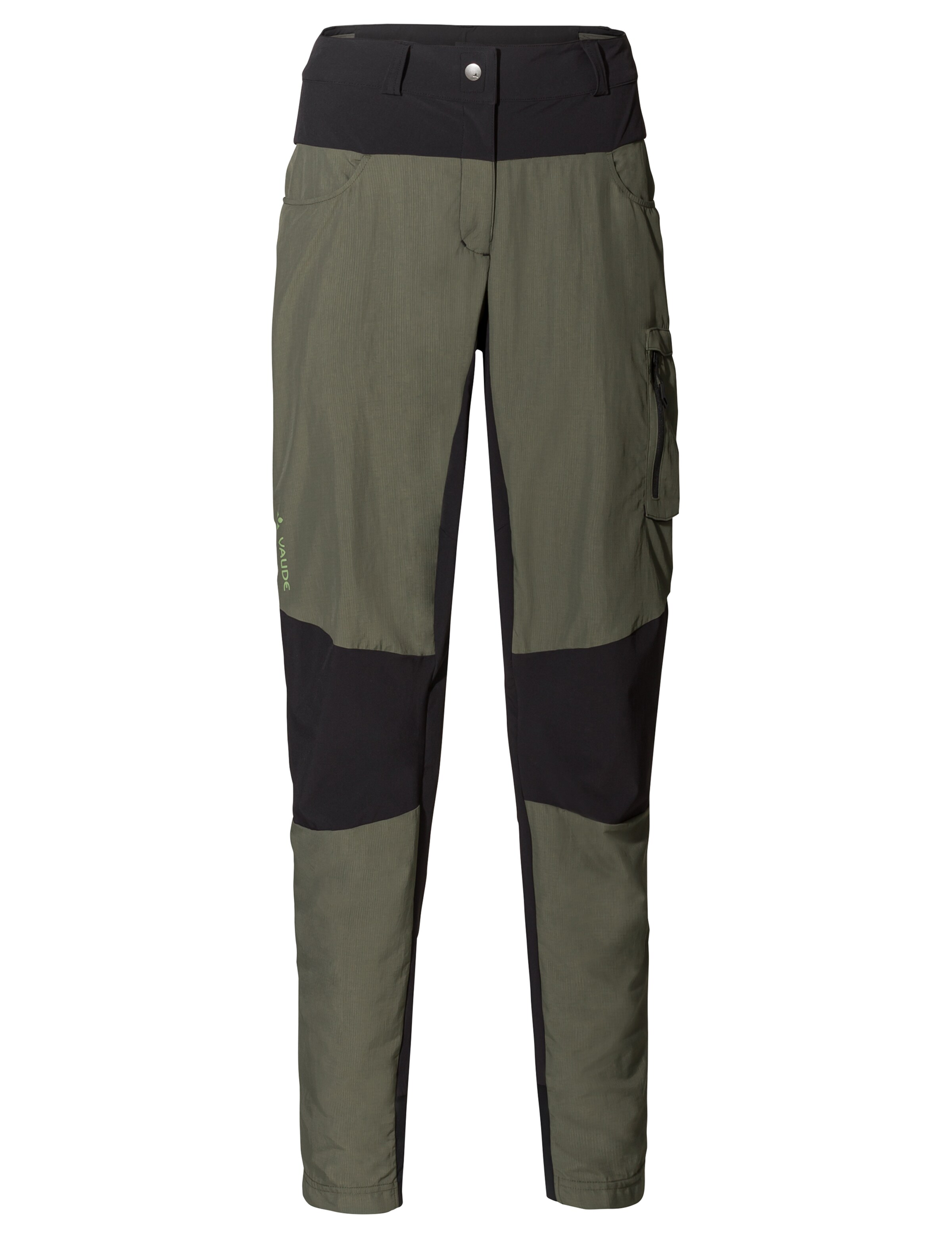 VAUDE Regular Outdoor trousers 'Qimsa' in Green: front