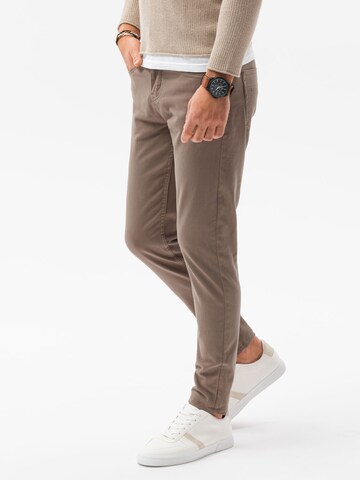 Regular Pantalon chino 'P1059' Ombre en marron