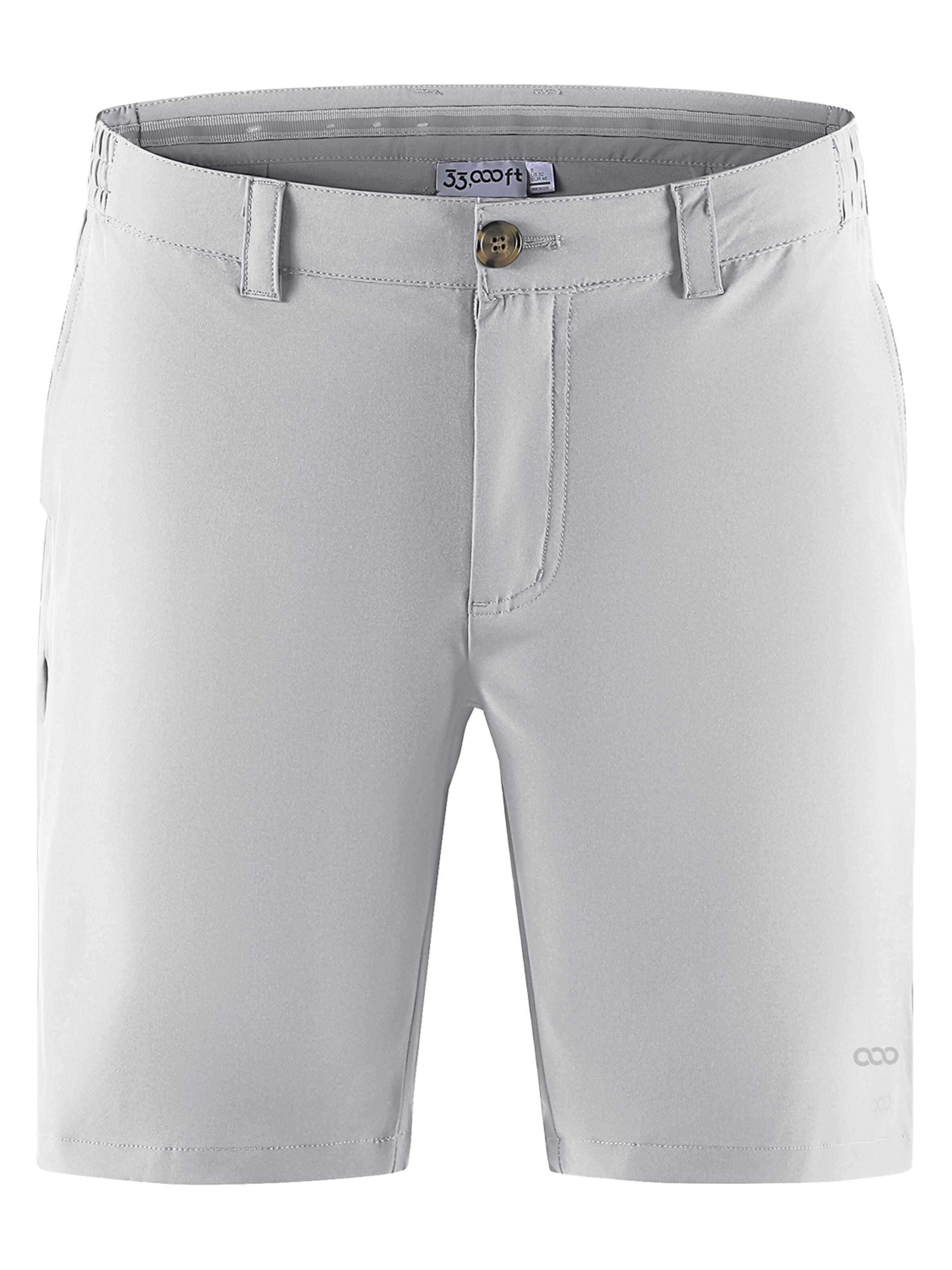 33,000ft Regular Pants '33,000ft Men's Golf Shorts' in Silver: front