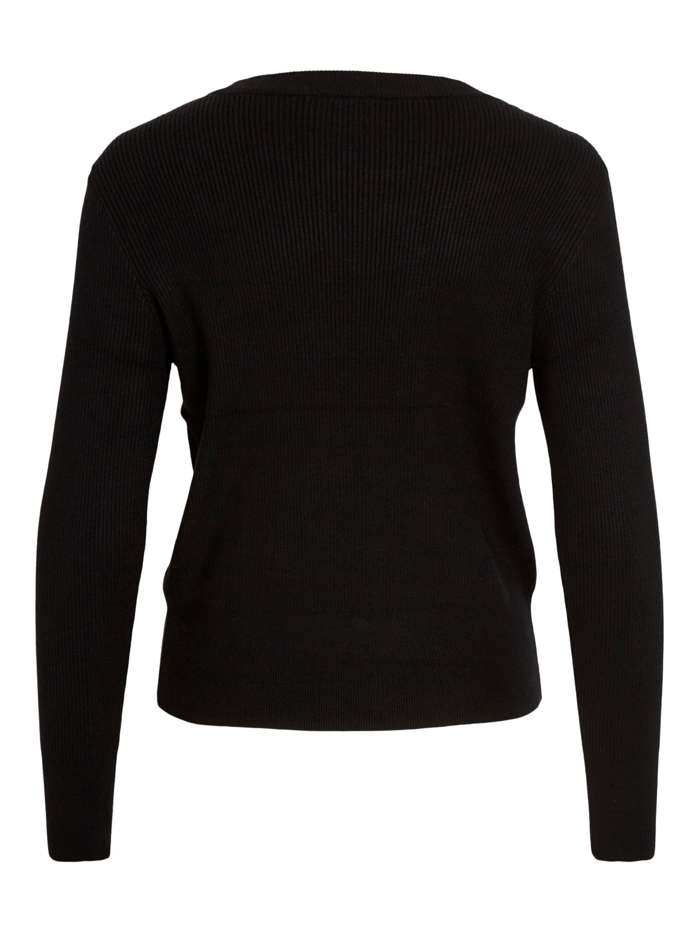 VILA Sweater 'VIComfy' in Black