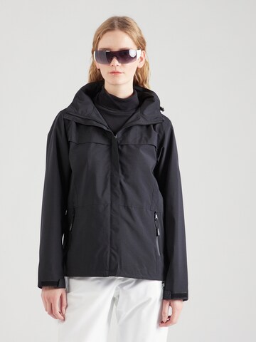 Lake View Between-season jacket 'Fenja' in Black: front