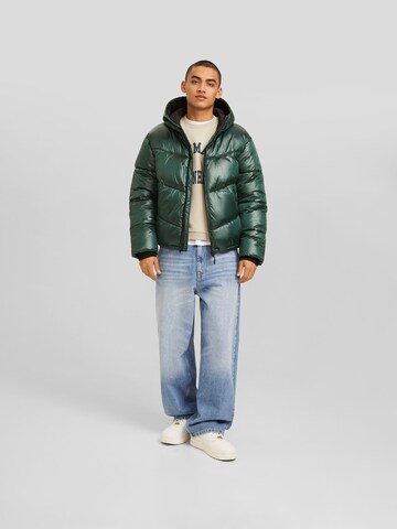 Bershka Between-season jacket in Green