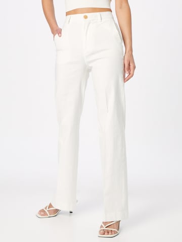 SCOTCH & SODA Regular Pantalon 'Edie' in Wit: voorkant