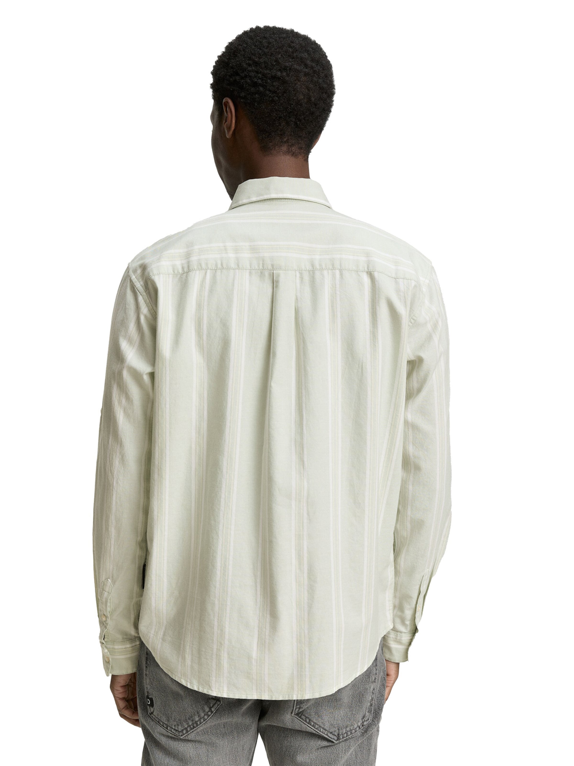 TOM TAILOR DENIM Comfort Fit Košeľa - Sivá