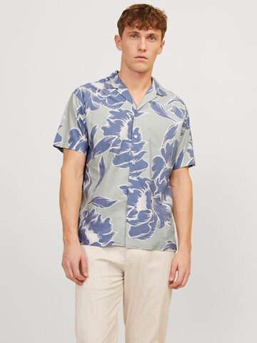 JACK & JONES Pohodlné nošení Košile 'Palma Resort' – zelená: přední strana