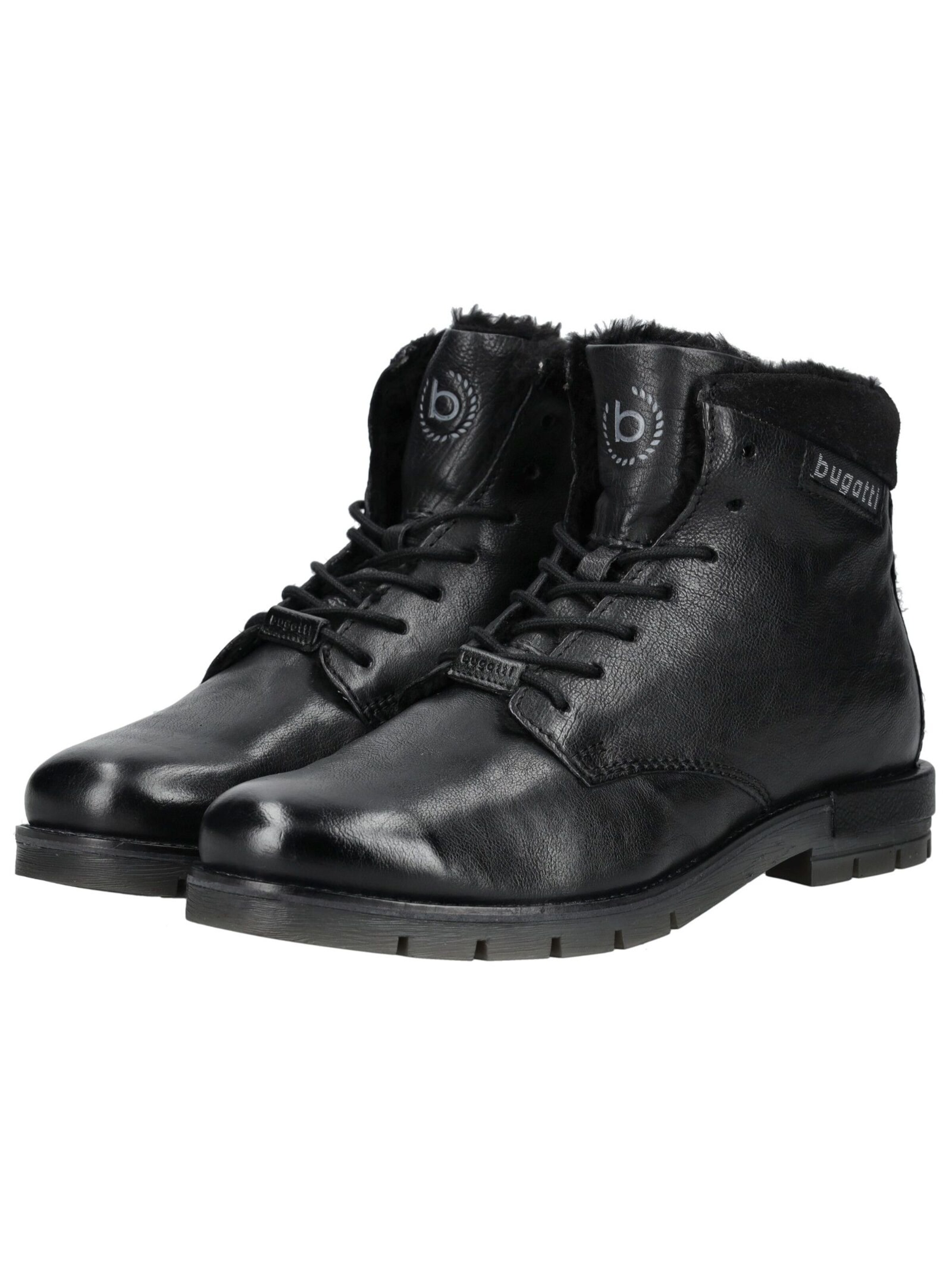 bugatti Lace-up boots in Black