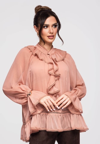 Ombre Blouse in Roze