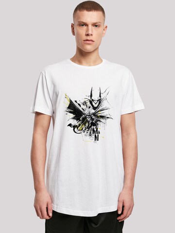 F4NT4STIC Shirt 'DC Comics Batman Batface Splash' in White: front