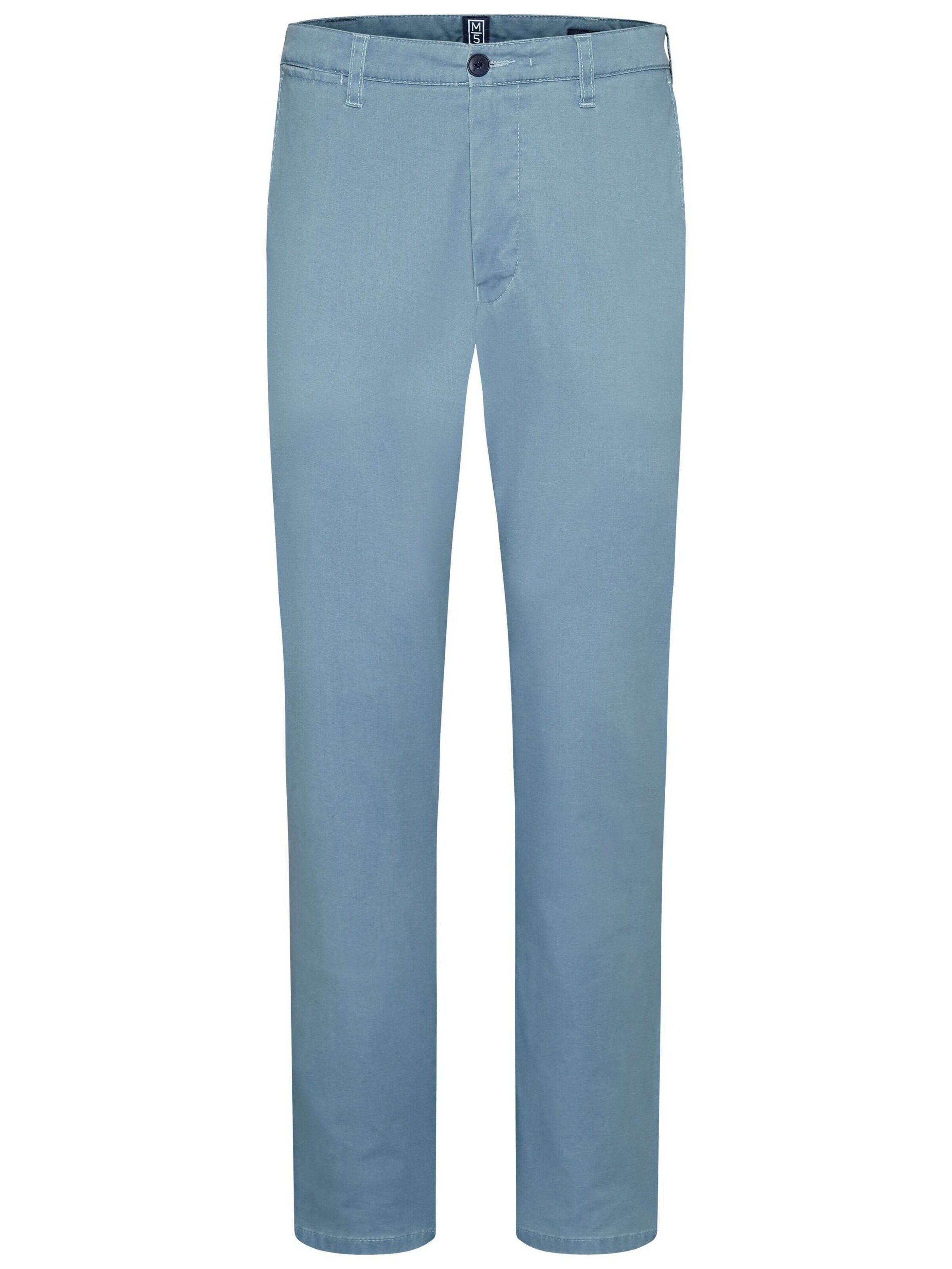 MEYER Chino in Blauw: voorkant