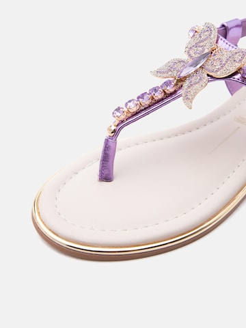 BUFFALO - Sandalias de dedo 'KIRA' en lila