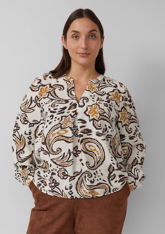 s.Oliver Blouse in Beige: voorkant