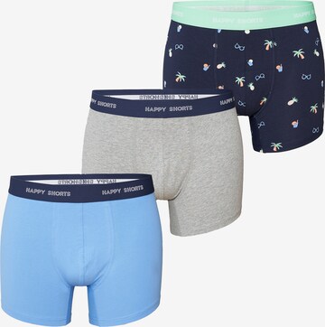 Happy Shorts Boxershorts ' Jersey ' in Blauw: voorkant