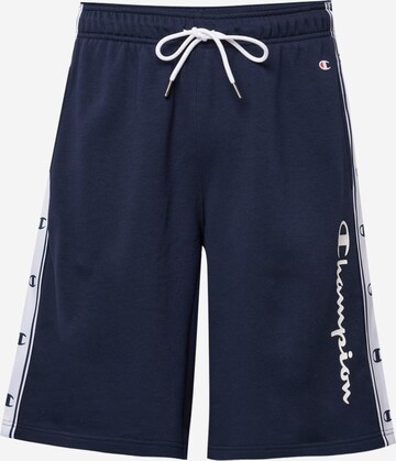 Loosefit Pantaloni di Champion Authentic Athletic Apparel in blu: frontale