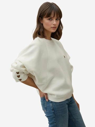 Sweat-shirt Hiccup en blanc