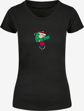 T-shirt 'Peanuts Charlies Presents' Merchcode en noir : devant