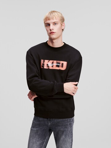 KARL LAGERFELD JEANS Sweatshirt in Black: front