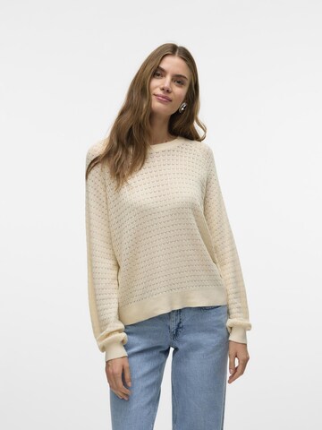 Pull-over 'VMNew Lexsun' VERO MODA en beige : devant