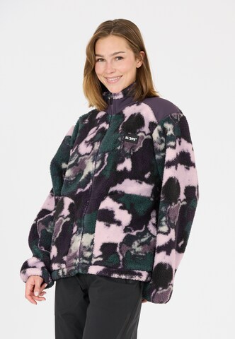 SLOPE Athletic Fleece Jacket 'Kendor' in Green: front
