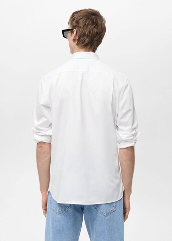 MANGO MAN Regular fit Button Up Shirt 'Cesare' in White