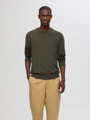 Pullover 'SLHTray' di SELECTED HOMME in verde: frontale