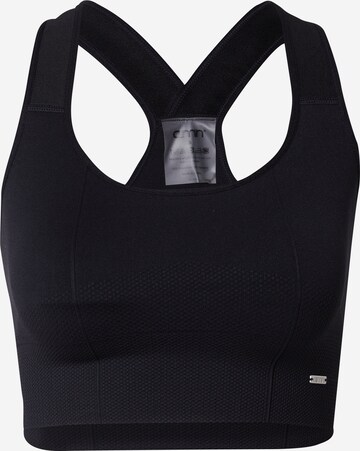 aim'n Bustier Sports-BH i sort: forside