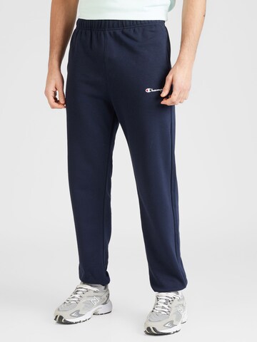 Effilé Pantalon Champion Authentic Athletic Apparel en bleu : devant