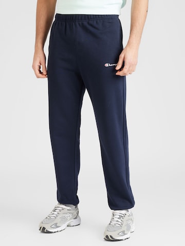 Champion Authentic Athletic Apparel Tapered Broek in Blauw: voorkant