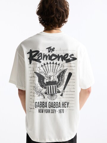 Pull&Bear T-Shirt in Weiß