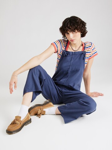 Loosefit Pantaloni con pettorina di Monki in blu