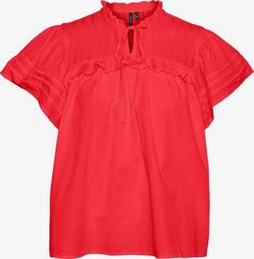 Camicia da donna 'FEMA' di VERO MODA in rosso: frontale