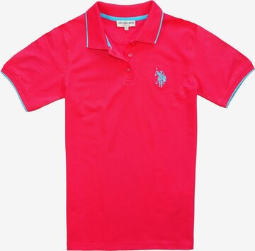 U.S. POLO ASSN. Shirt in Roze: voorkant