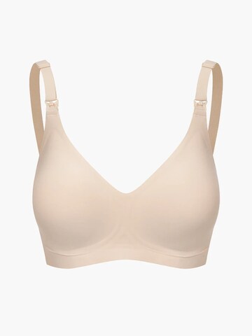 cfab (formerly creamy fabrics) BH 'Comfort Maternity Still-BH ohne Bügel'‌ in Beige: Vorderseite